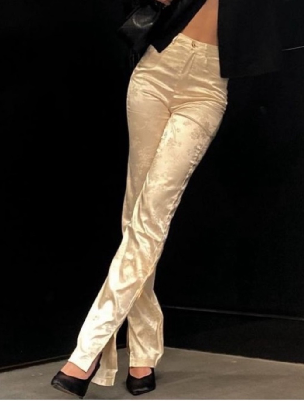 Lioness gold flower printed pant